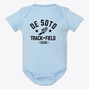 De Soto Junior High School Track and Field Baby Onesie