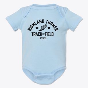 Highland Turner Elementary School Track and Field Baby Onesie