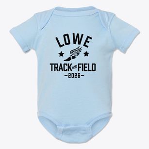 Lowe Elementary School Track and Field Baby Onesie