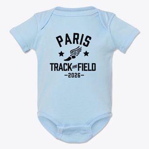Paris Middle School Track and Field Baby Onesie