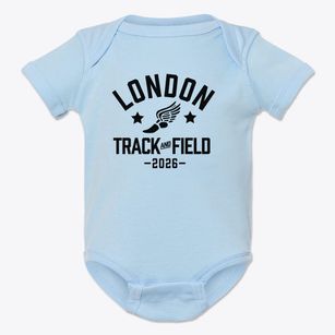 London Christian Academy Track and Field Baby Onesie