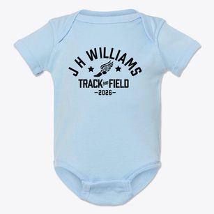 J H Williams Middle School Track and Field Baby Onesie