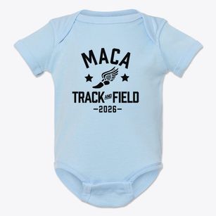 Magnet Academy For Cultual Arts Track and Field Baby Onesie