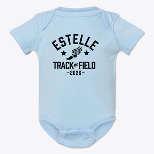 Estelle Elementary School Track and Field Baby Onesie