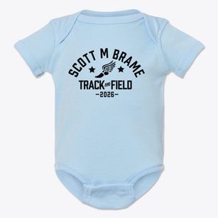 Scott M Brame Junior High School Track and Field Baby Onesie