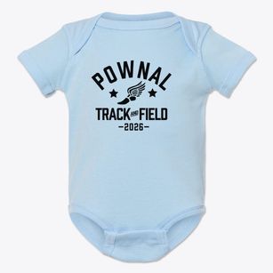 Pownal Elementary School Track and Field Baby Onesie
