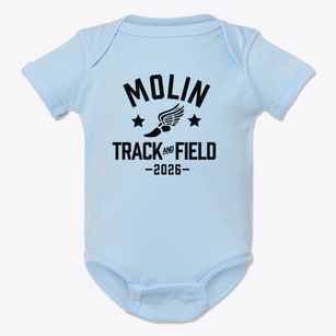 Edward G. Molin Upper Elementary School Track and Field Baby Onesie