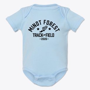 Minot Forest Elementary School Track and Field Baby Onesie