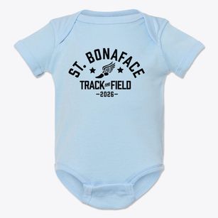 St. Bonaface Parish Track and Field Baby Onesie