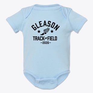 Gleason Elementary School Track and Field Baby Onesie