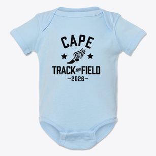 Cape Ann Waldorf School Track and Field Baby Onesie