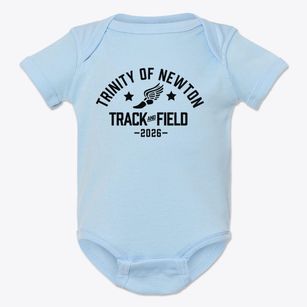 Trinity Catholic High School Of Newton Track and Field Baby Onesie