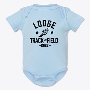 Lodge Elementary School Track and Field Baby Onesie