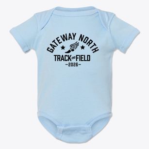 Gateway North Elementary School Track and Field Baby Onesie