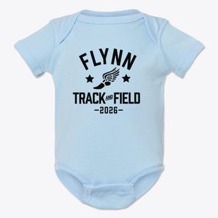 Flynn Middle School Track and Field Baby Onesie
