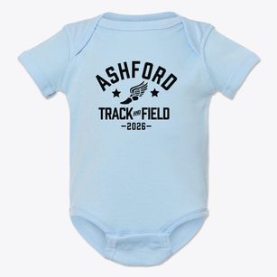 Ashford Academy Track and Field Baby Onesie