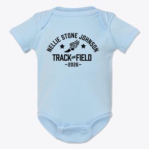 Nellie Stone Johnson Elementary School Track and Field Baby Onesie