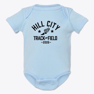 Hill City School Track and Field Baby Onesie