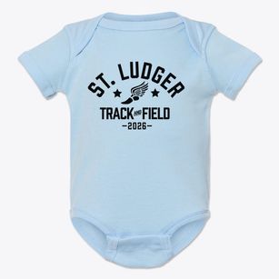Saint Ludger Elementary School Track and Field Baby Onesie