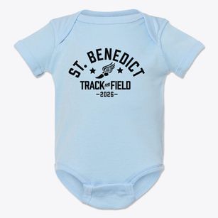 Saint Benedict Academy Track and Field Baby Onesie
