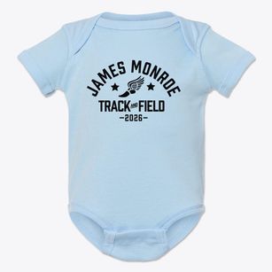 James Monroe Elementary School Track and Field Baby Onesie