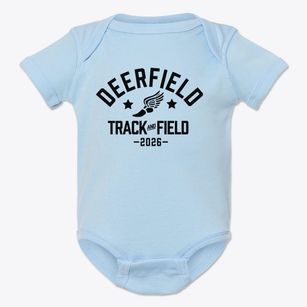 Deerfield Terrace School 9 Track and Field Baby Onesie