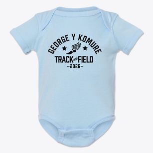 George Y Komure Elementary School Track and Field Baby Onesie