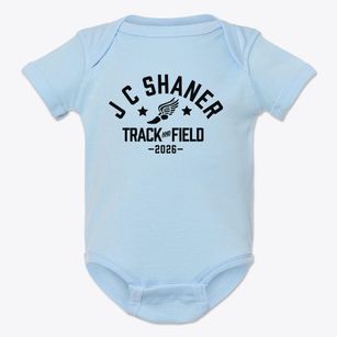 J C Shaner Memorial Elementary School Track and Field Baby Onesie