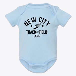 New City Elementary School Track and Field Baby Onesie
