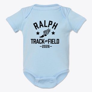 Ralph Waldo Emerson Junior High School Track and Field Baby Onesie