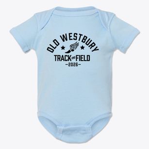 State University Of New York Old Westbur Track and Field Baby Onesie