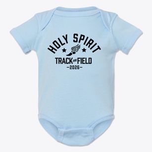 Holy Spirit School Track and Field Baby Onesie