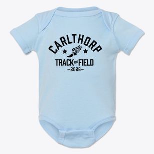Carlthorp School Track and Field Baby Onesie