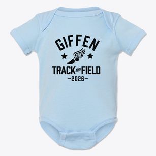 Giffen Memorial Elementary School Track and Field Baby Onesie