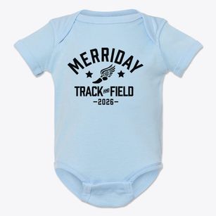 Merriday School Track and Field Baby Onesie