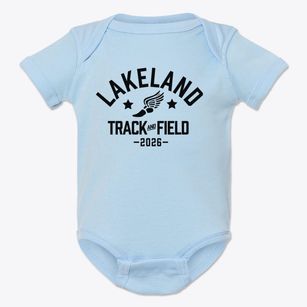 Lakeland Elementary School Track and Field Baby Onesie