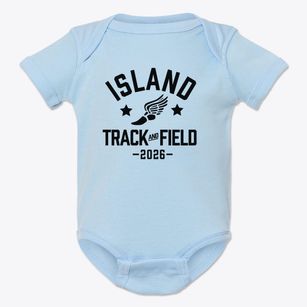 Island Trees Stokes Elementary School Track and Field Baby Onesie