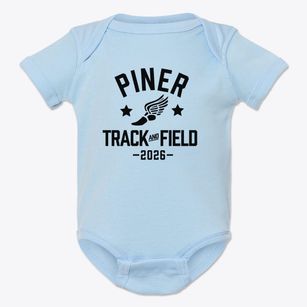 Piner Elementary School Track and Field Baby Onesie