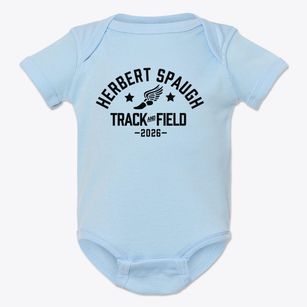 Herbert Spaugh Middle School Track and Field Baby Onesie