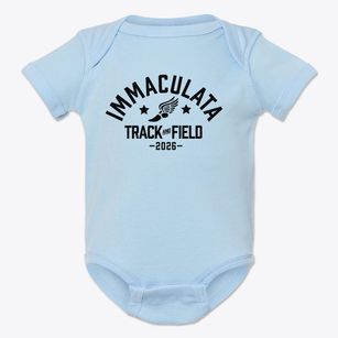 Immaculata Catholic School Track and Field Baby Onesie