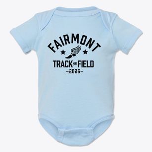 Fairmont High School Track and Field Baby Onesie