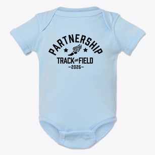 Partnership Elementary School Track and Field Baby Onesie