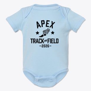 Apex Charter Academy Track and Field Baby Onesie