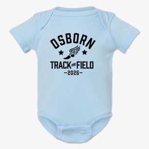 Osborn Elementary School Track and Field Baby Onesie