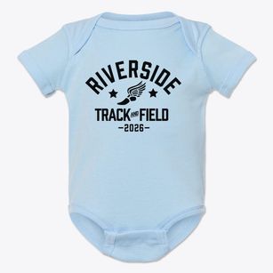 Riverside Elementary School Track and Field Baby Onesie