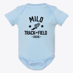 Milo Adventist Academy Track and Field Baby Onesie