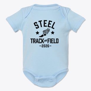 Steel Center Area Vocational Technical Track and Field Baby Onesie