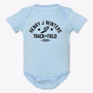 Henry J Winters Elementary School Track and Field Baby Onesie