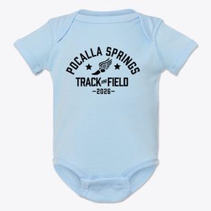 Pocalla Springs Elementary School Track and Field Baby Onesie