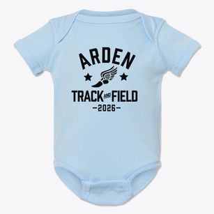 Arden Elementary School Track and Field Baby Onesie
